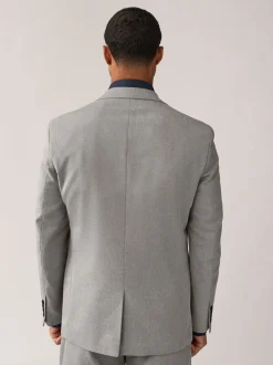 Blazers En Business-Jasjes|Pakken*Next - Normale Pasvorm - Kostuum met textuur: colbert Grijs