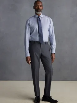 Formele Broek*Next - Normale Pasvorm - Signature - 100% Wollen broek met Motion Flex-tailleband Grijs