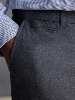 Formele Broek*Next - Normale Pasvorm - Signature - 100% Wollen broek met Motion Flex-tailleband Grijs