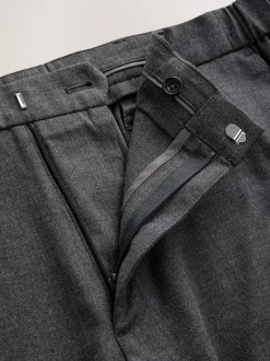 Formele Broek*Next - Normale Pasvorm - Signature - 100% Wollen broek met Motion Flex-tailleband Grijs