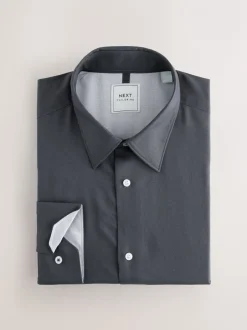 Shirts*Next - Onderhoudsvriendelijke nette overhemden met enkele manchetten, set van 3 Grijs