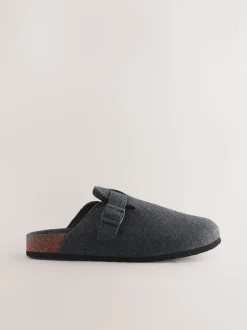 Pantoffels|Loungewear*Next Grijs - Pantoffelmuiltjes met gesp