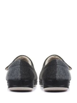 Pantoffels|Pavers - - Damespantoffels met klittenbandsluiting en ant-statische zool Grijs