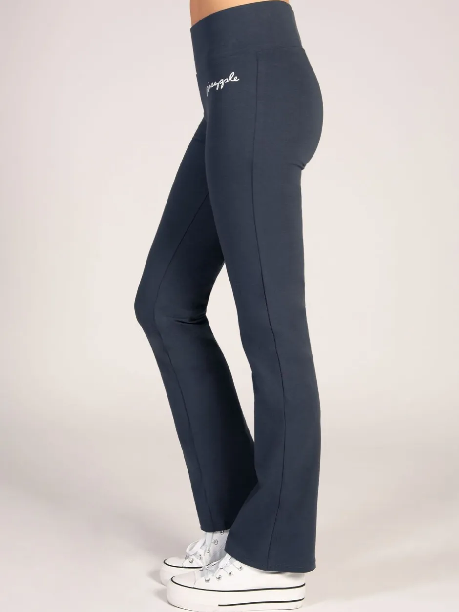 Sportkleding*Pineapple - - Jersey bootcut-broek voor dames Grijs