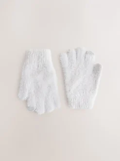 Mutsen, Handschoenen En Sjaals|Next Grijs - Pluizige handschoenen (3-16jaar)