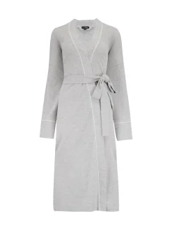 Badjassen|Pour Moi - Waffle Loungewear Dressing Gown Grijs