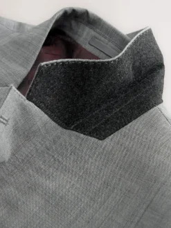 Pakken|Next - Regular Fit Signature Nova Fides 100% Italian Wool Suit Jacket Grijs