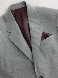 Pakken|Next - Regular Fit Signature Nova Fides 100% Italian Wool Suit Jacket Grijs