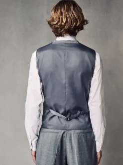 Vesten*Next - Regular Fit Wool Blend Motionflex Waistcoat Grijs