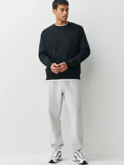 Joggingbroeken|Next - Relaxed fit - Slim Fit Brushback Heavyweight Joggers Grijs