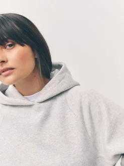 Hoody's En Sweatshirts*Next - Relaxte pasvorm zware lange hoodie Grijs