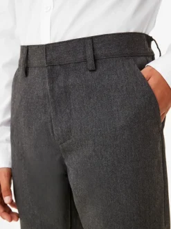 Schoolkleding|Broeken En Chino's|Next - Schoolbroek met rechte pijpen (3-17jaar) Grijs