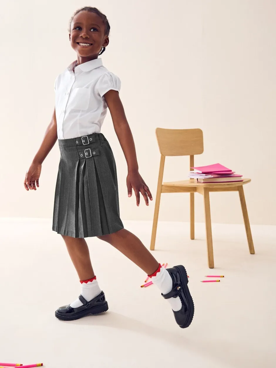 Shorts En Rokken*Next - Schoolkilt (3 - 16 jr) Grijs
