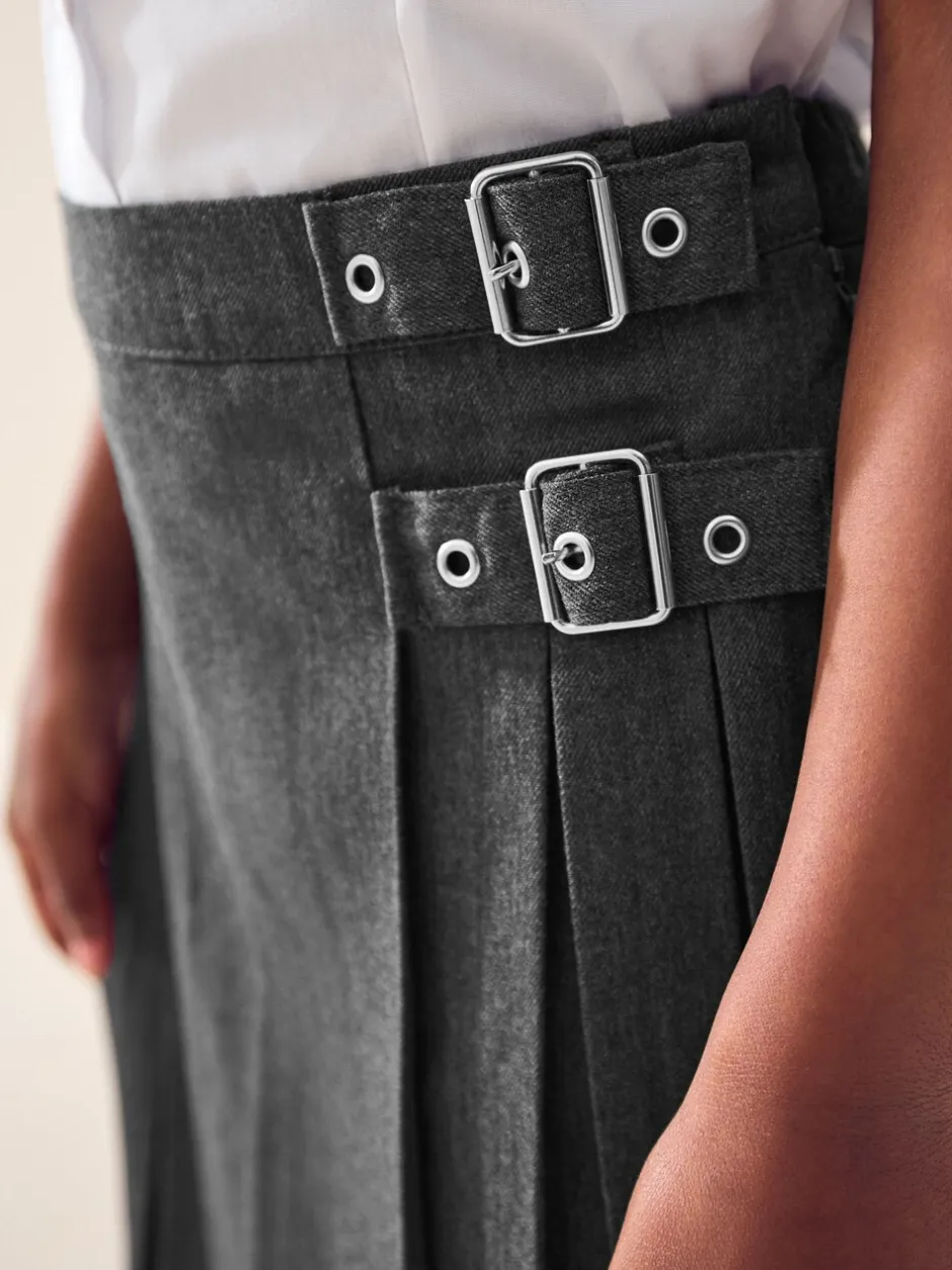 Shorts En Rokken*Next - Schoolkilt (3 - 16 jr) Grijs