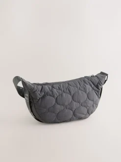 Tassen En Portemonnees|Next Grijs - Self. Nylon schoudertas