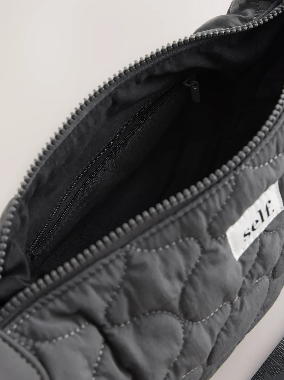 Tassen En Portemonnees|Next Grijs - Self. Nylon schoudertas