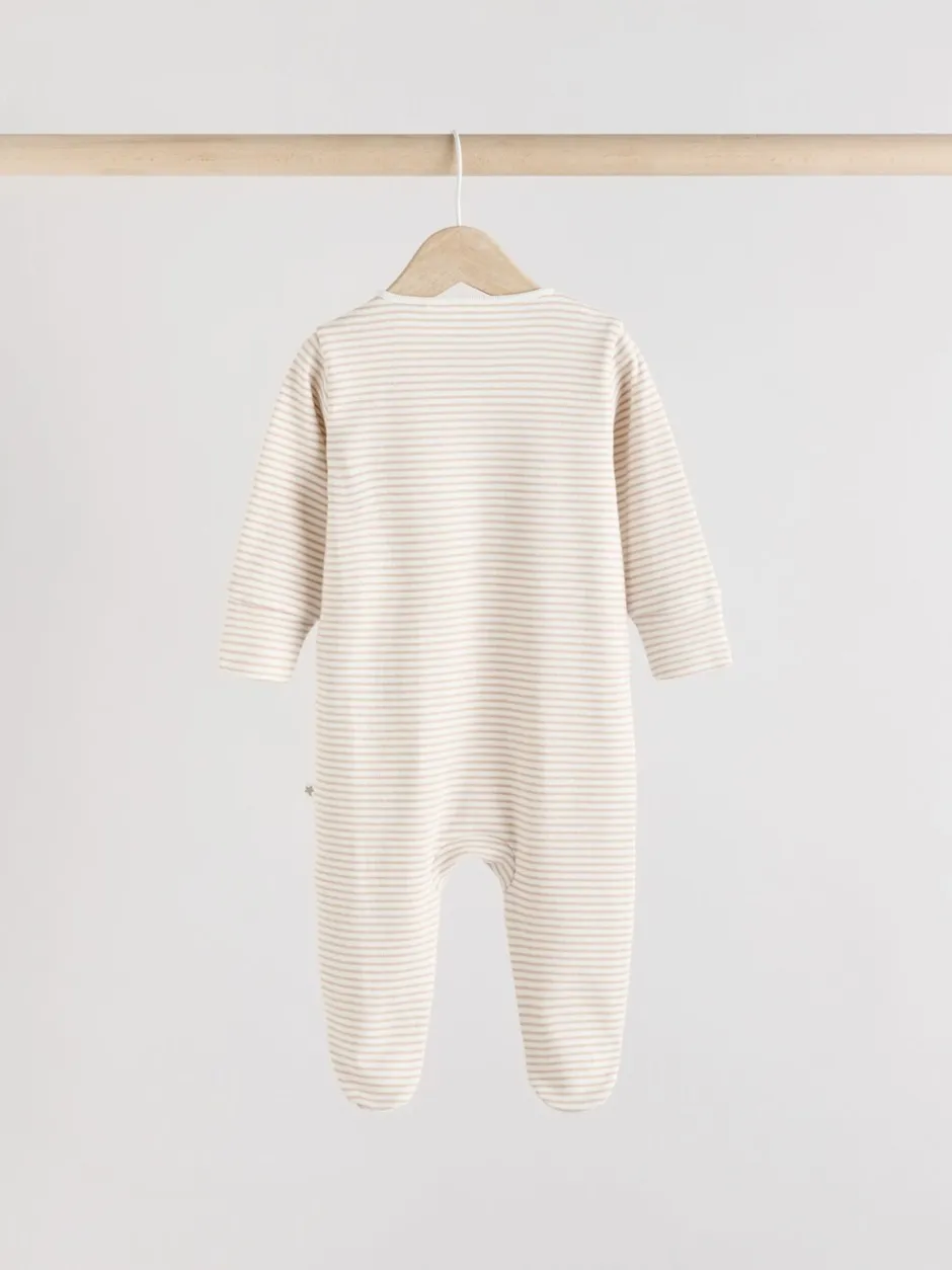 Babypakjes En Babypyjama's*Next Grijs - Set 3 baby-pyjama's met zebraprint van 100% katoen (0-2jr)