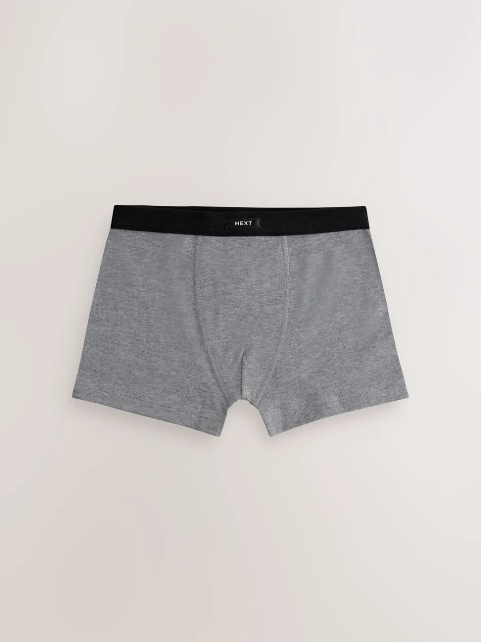 Ondergoed*Next - Set van 10 boxershorts met zachte tailleband (2-16 jr) Grijs