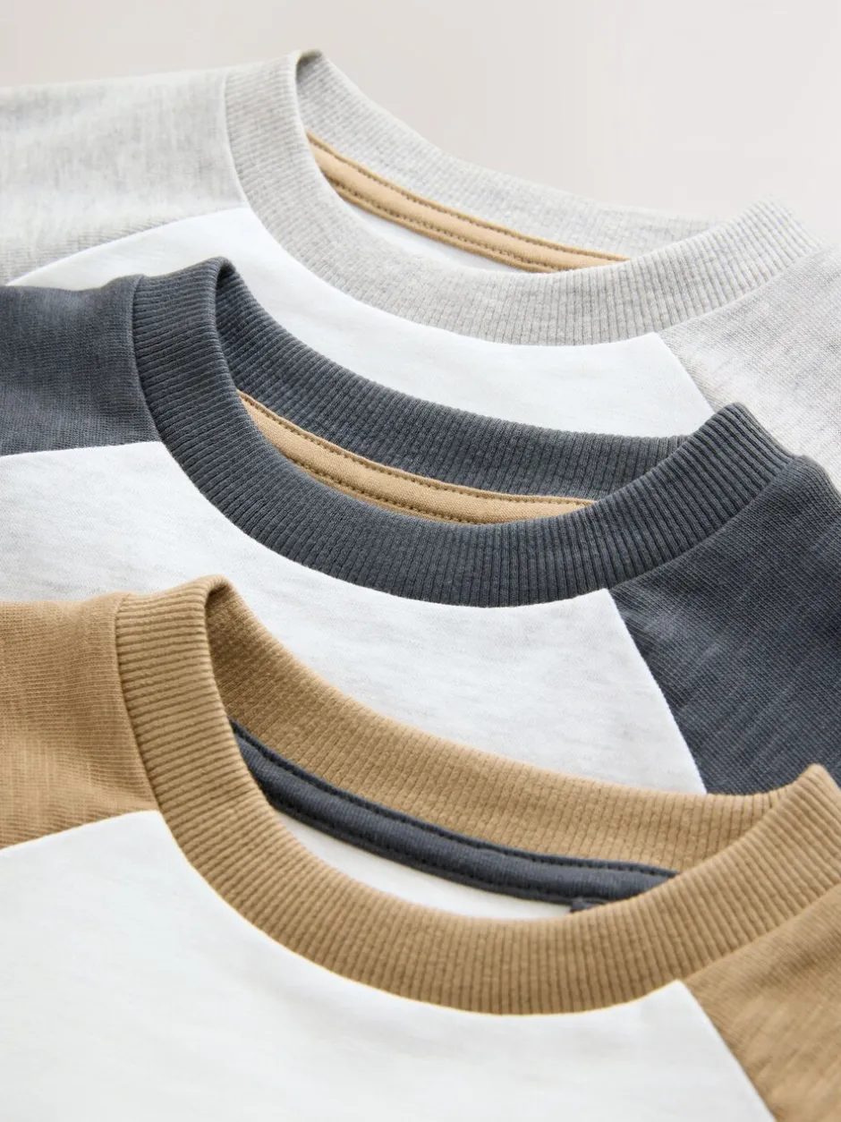Tops|T-Shirts*Next Grijs - Set van 3 T-shirts met lange mouwen (3mnd-7jr)