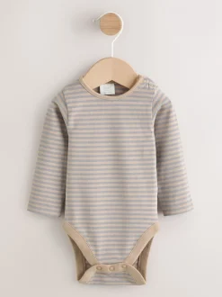 Rompertjes En Tuinbroeken|Next Grijs - Set van gewatteerde jersey tuinbroek en rompertje voor baby's (0mnd-2jr)