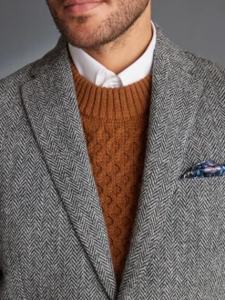 Blazers En Business-Jasjes*Next - Signature - Harris tweed Britse wollen blazer Grijs