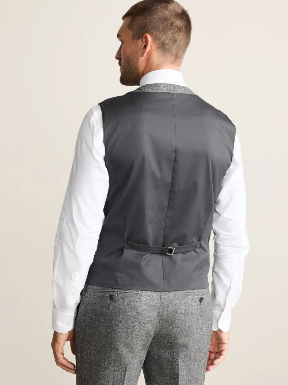 Vesten|Next - Signature Abraham Moon 100% British Wool Donegal Suit Waistcoat Grijs