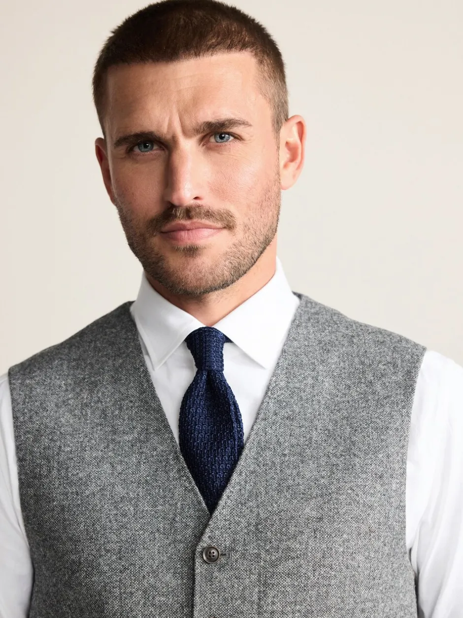 Vesten|Next - Signature Abraham Moon 100% British Wool Donegal Suit Waistcoat Grijs