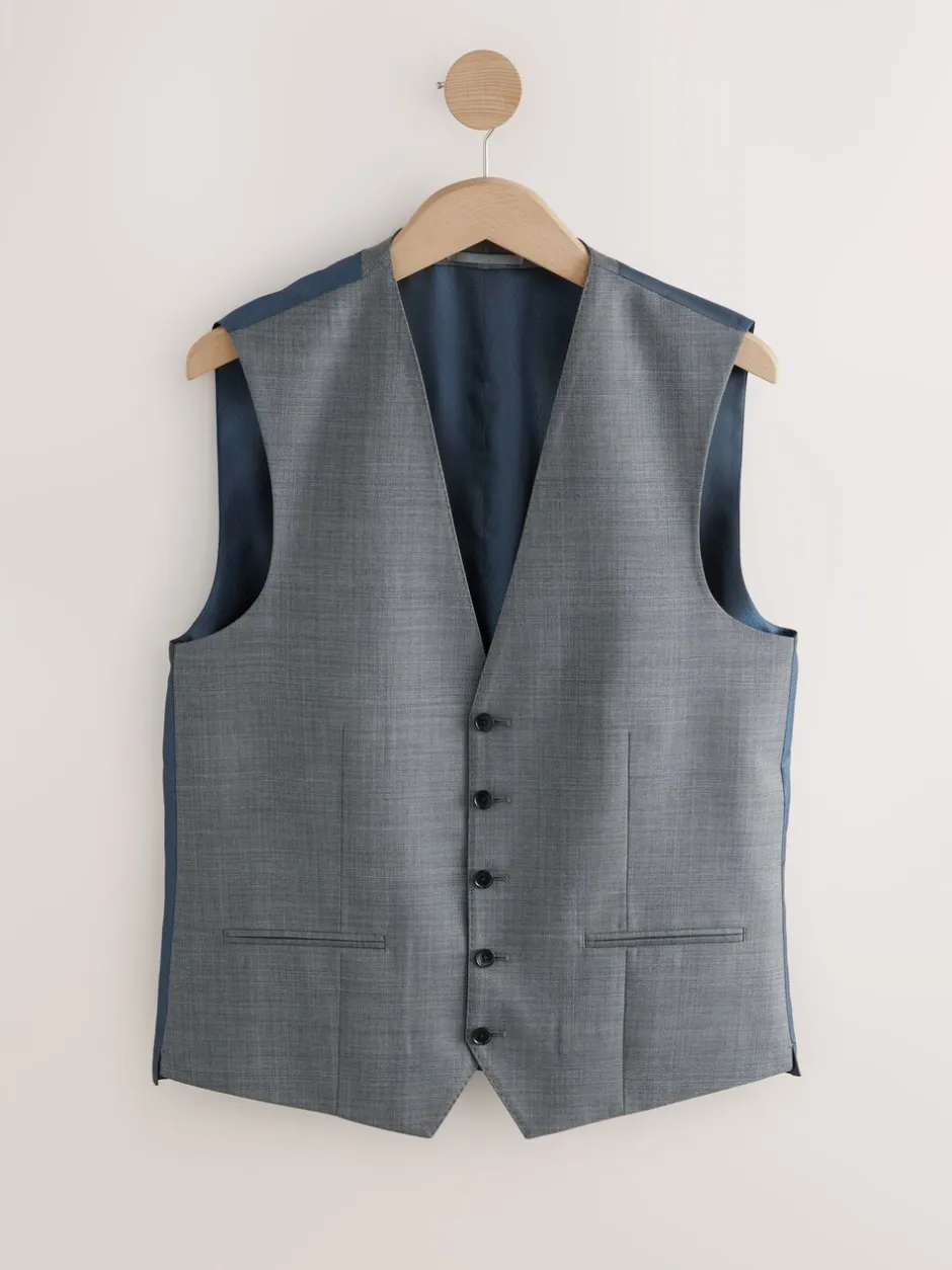 Vesten|Next - Signature Cerutti !00% Italian Wool Suit Waistcoat Grijs