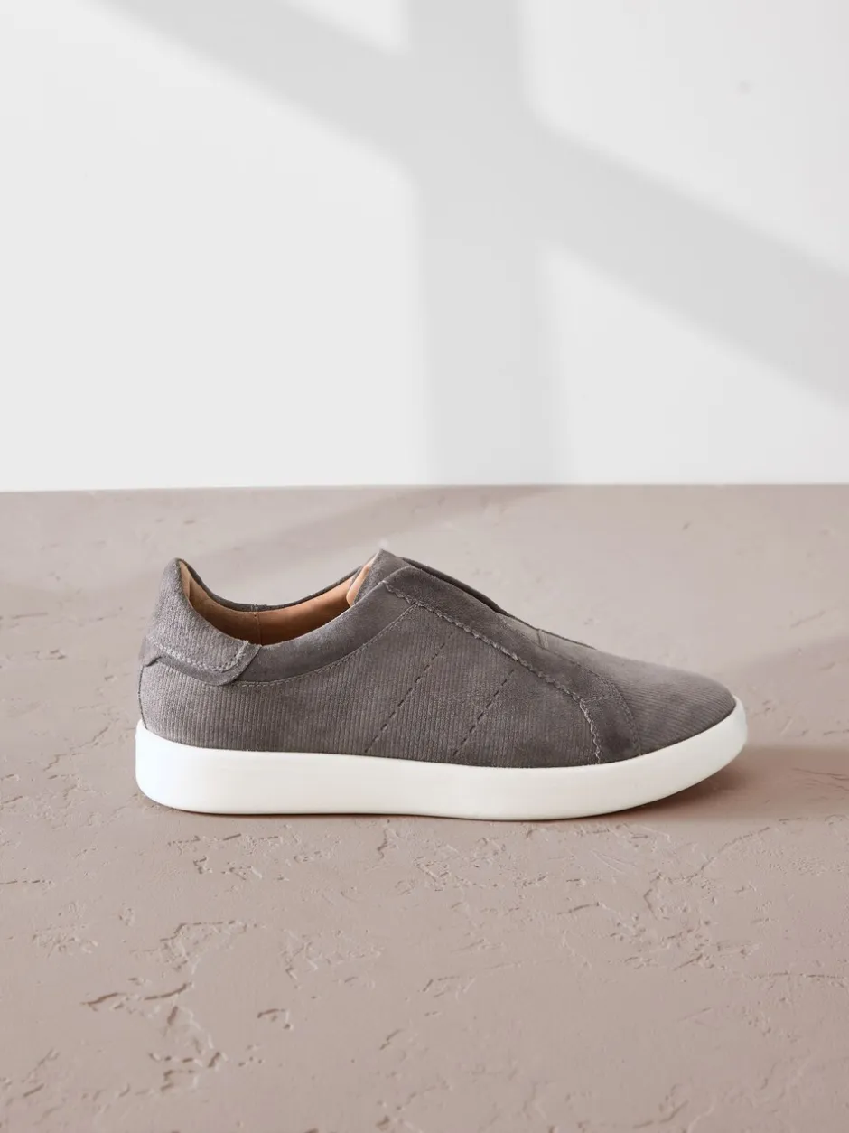 Sneakers|Next - Signature Premium Leather Laceless Slip-On Trainers Grijs