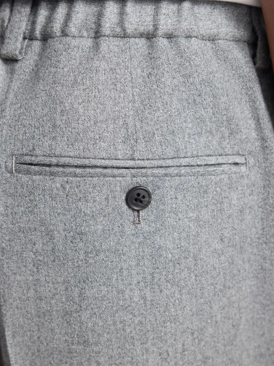 Formele Broek*Next - Signature Regular Tapered 100% REDA Marino Wool Smart Trousers With Elasticated Back Grijs