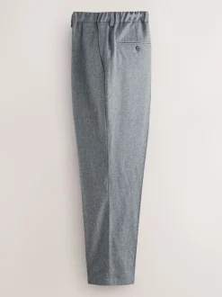 Formele Broek*Next - Signature Regular Tapered 100% REDA Marino Wool Smart Trousers With Elasticated Back Grijs