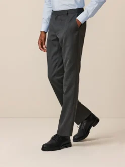 Formele Broek|Next - Slim Fit - 2 Modieuze broeken zonder bandplooi Grijs