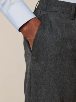 Formele Broek|Next - Slim Fit - 2 Modieuze broeken zonder bandplooi Grijs