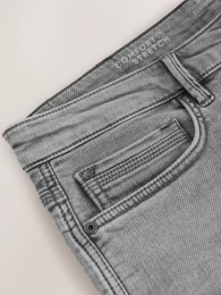 Jeans|Next Grijs - Slim Fit - Comfortabele stretchjeans