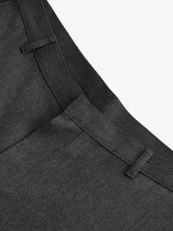 Formele Broek|Next - Slim Fit - Modieuze broek zonder plooien Grijs