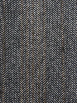 Vesten|Next Grijs - Slim Fit Wool Blend Herringbone Stripe Suit Waistcoat