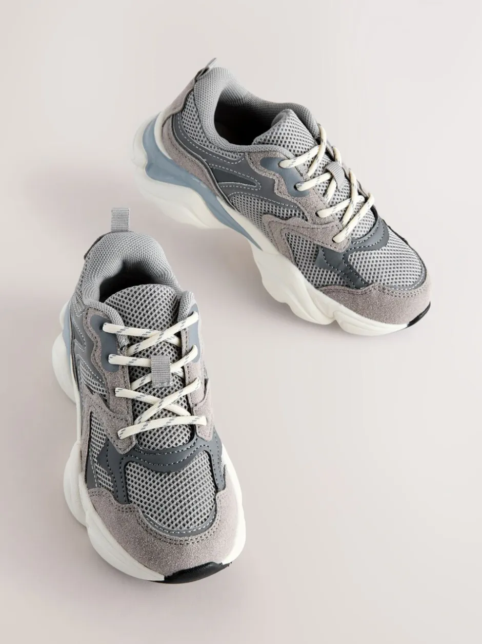 Sneakers|Next - Sneakers met veters Grijs