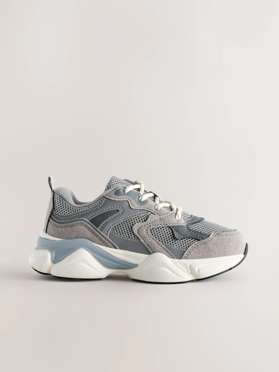 Sneakers|Next - Sneakers met veters Grijs