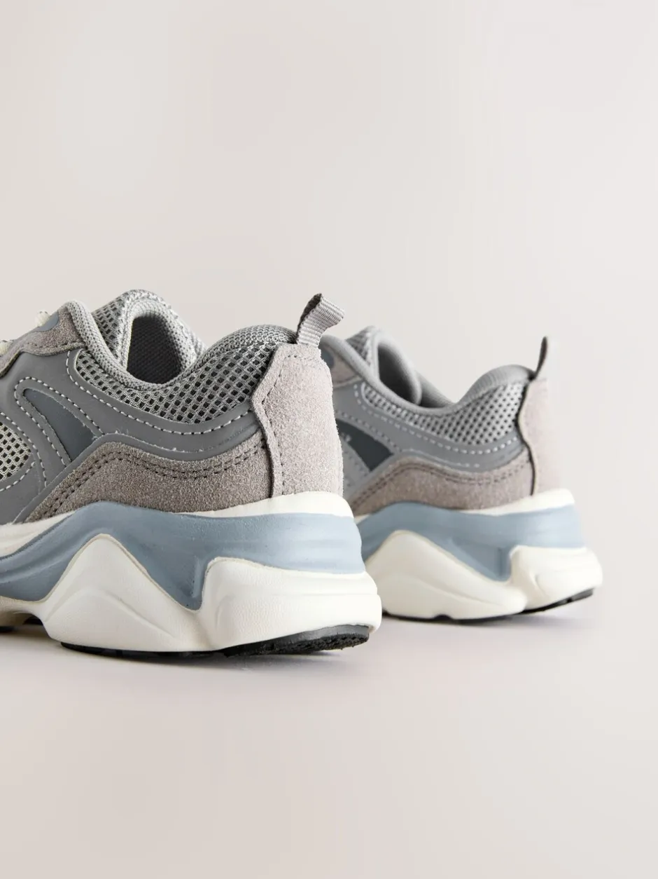 Sneakers|Next - Sneakers met veters Grijs