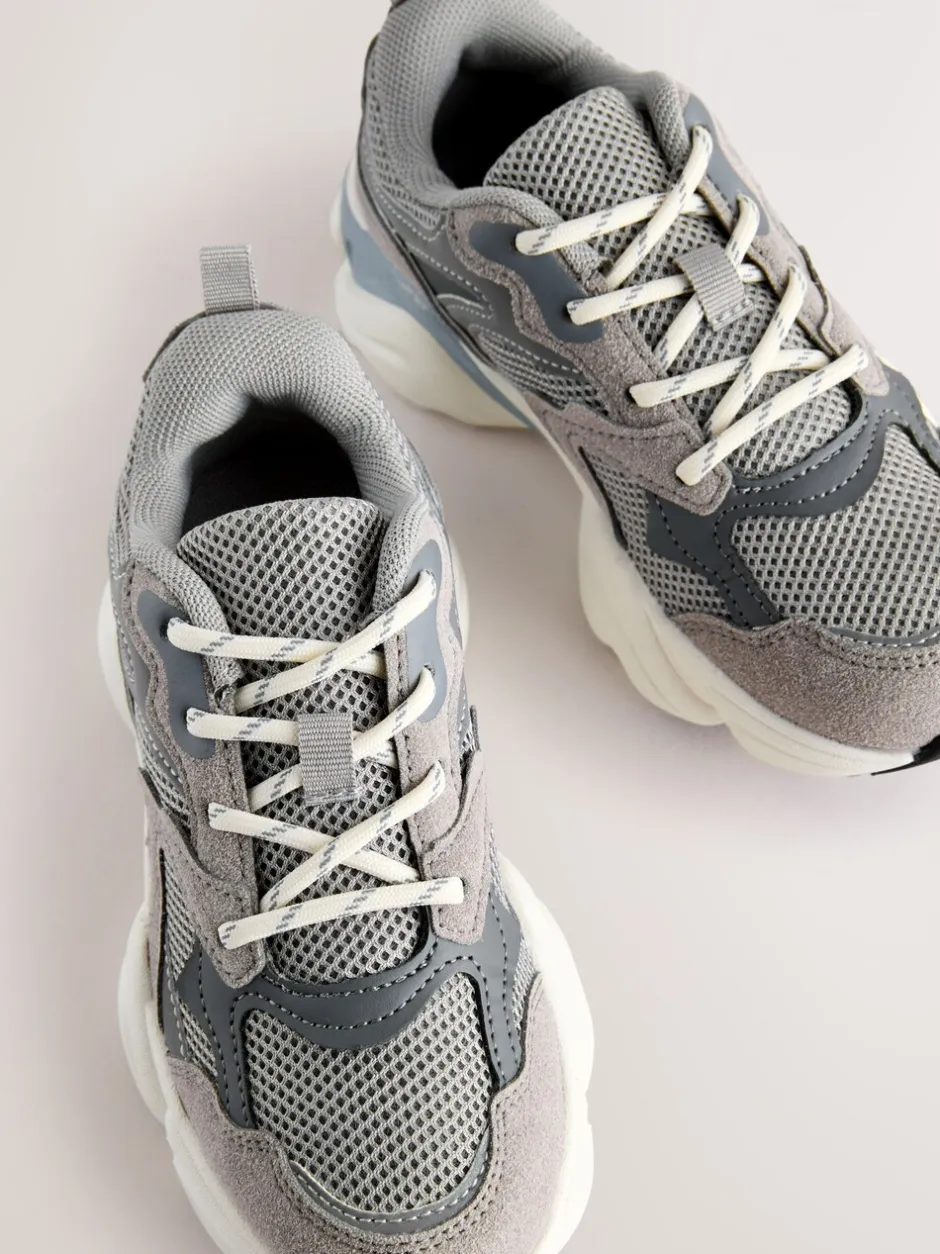 Sneakers|Next - Sneakers met veters Grijs