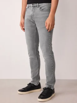 Jeans*Next Grijs - Strakke Pasvorm - Comfortabele stretchjeans