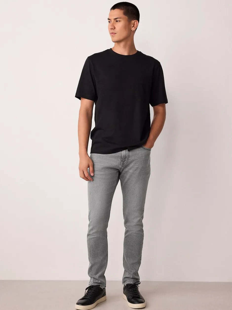 Jeans*Next Grijs - Strakke Pasvorm - Comfortabele stretchjeans