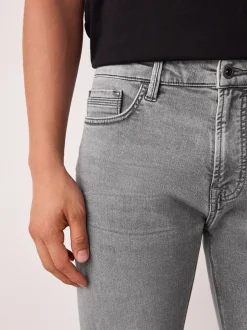 Jeans*Next Grijs - Strakke Pasvorm - Comfortabele stretchjeans