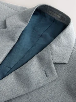 Blazers En Business-Jasjes|Pakken*Next - Strakke Pasvorm - Kostuum met textuur: colbert Grijs