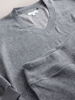 Loungewear|Next - STUDIO Fleece Tunic & Joggers Set Grijs