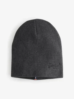 Mutsen, Sjaals En Handschoenen*Superdry - gebreide beanie-muts met Essential-logo Grijs