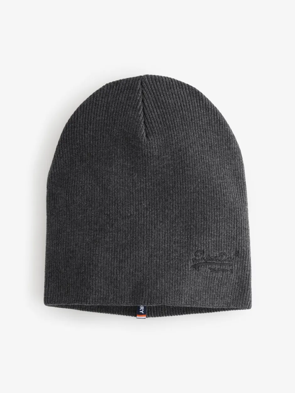 Mutsen, Sjaals En Handschoenen*Superdry - gebreide beanie-muts met Essential-logo Grijs