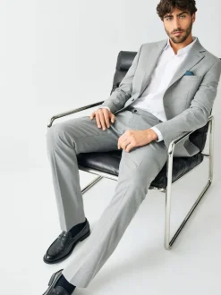 Pakken*Next - Tailored fit - Kostuum met textuur: colbert Grijs