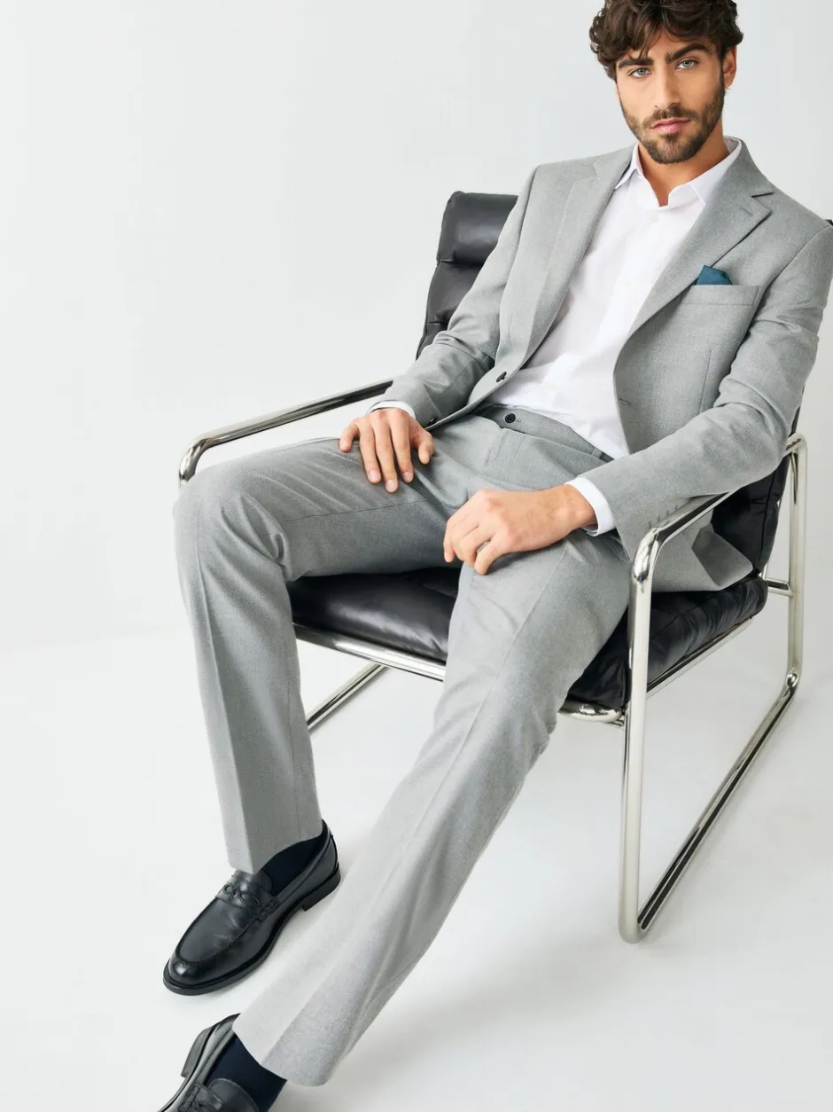 Pakken*Next - Tailored fit - Kostuum met textuur: colbert Grijs