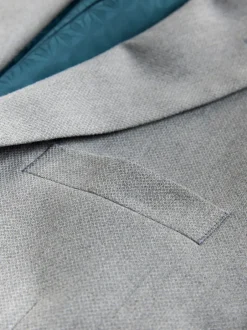 Pakken*Next - Tailored fit - Kostuum met textuur: colbert Grijs